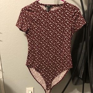 Forever 21 floral bodysuit